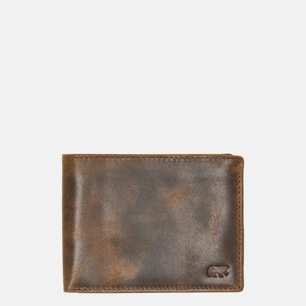 Bear Design Vegas billfold bruin bij Duifhuizen
