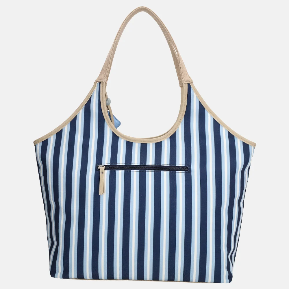 Zebra Trends Mira shopper streep middenblauw bij Duifhuizen