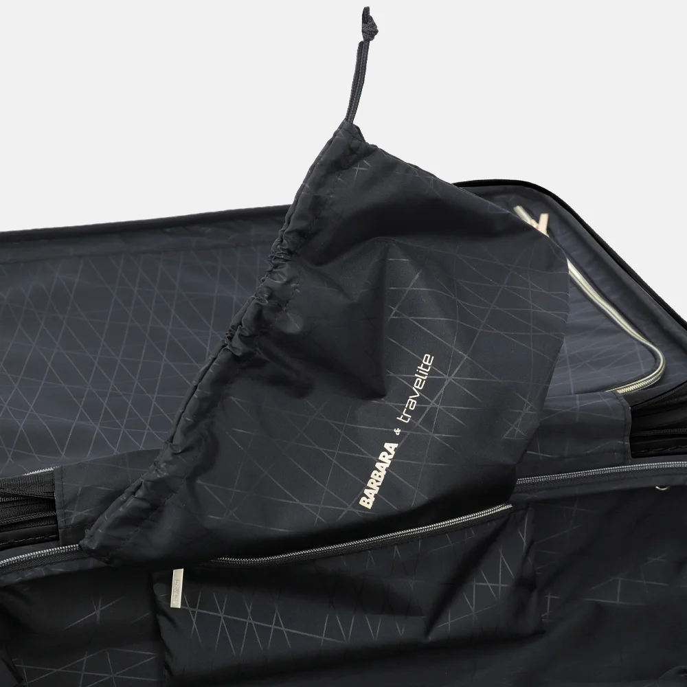 Travelite Barbara Stepp handbagage koffer 55 cm black bij Duifhuizen
