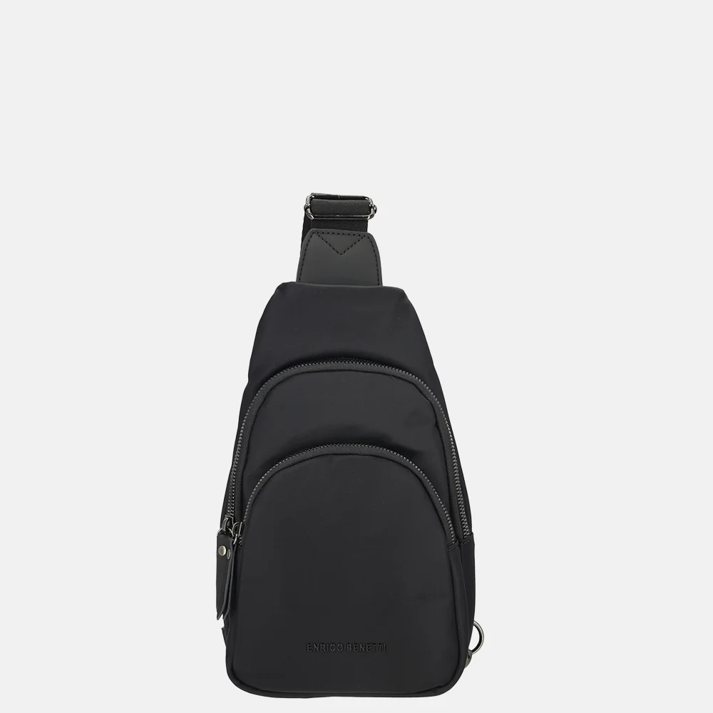 Enrico Benetti Caroline crossbody 2rits zwart bij Duifhuizen