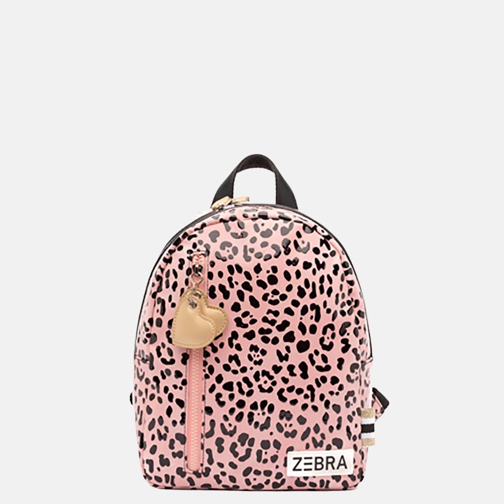 Zebra kinderrugzak S pink spot