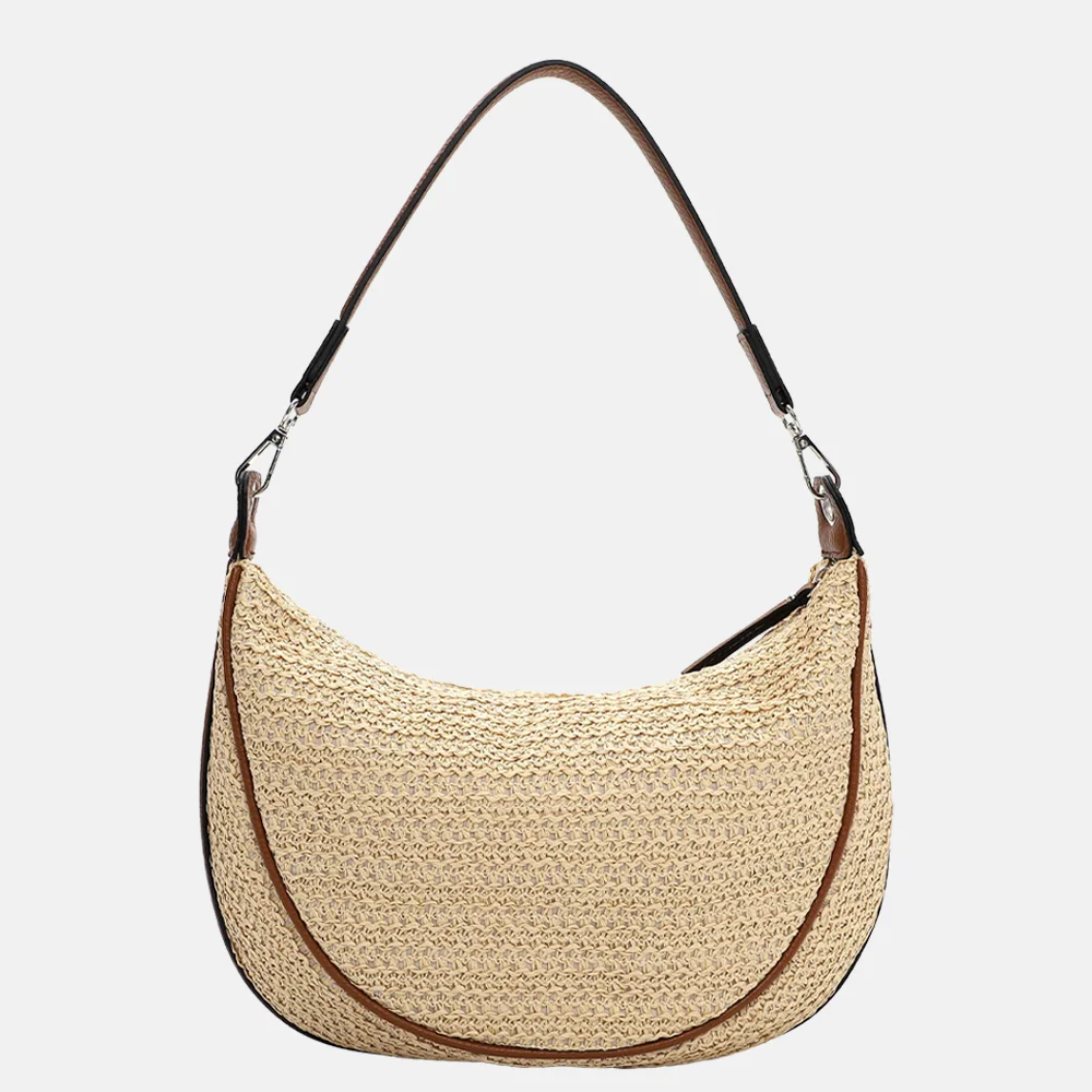 Emily & Noah Elda buideltas raffia sand bij Duifhuizen