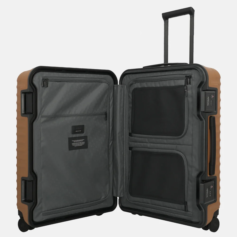 Titan Overseas reiskoffer 69 cm canyon bronze bij Duifhuizen