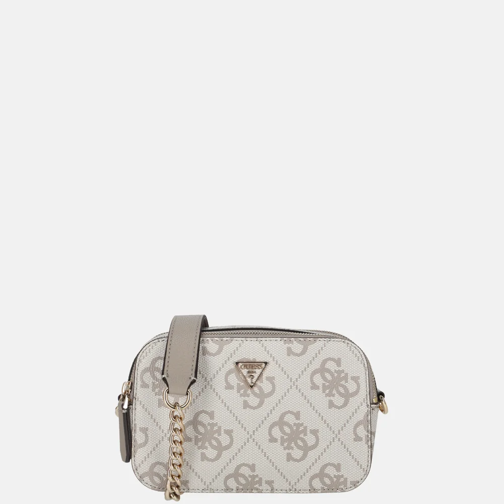 Guess Noelle II crossbody tas dark taupe logo