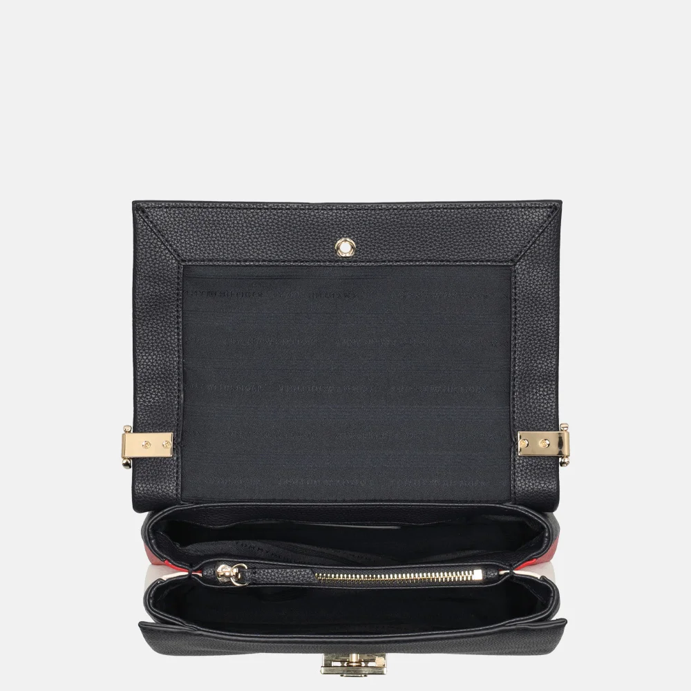 Tommy Hilfiger crossbody tas M space blue bij Duifhuizen