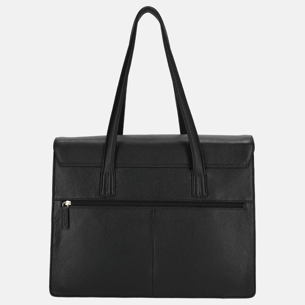 Rise of Rosa laptoptas 16 inch zwart bij Duifhuizen