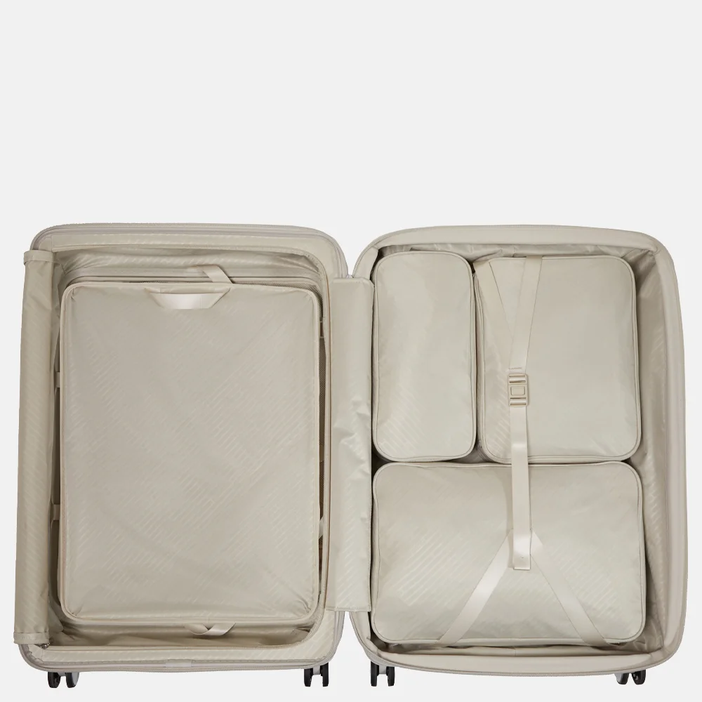 Samsonite Paralux HS Spinner reiskoffer expendable 75 cm stone grey bij Duifhuizen