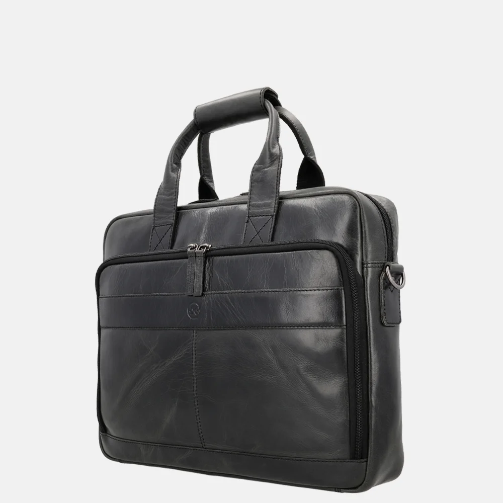 Hide & Stitches Next Navajo laptoptas 15.6 inch zwart bij Duifhuizen