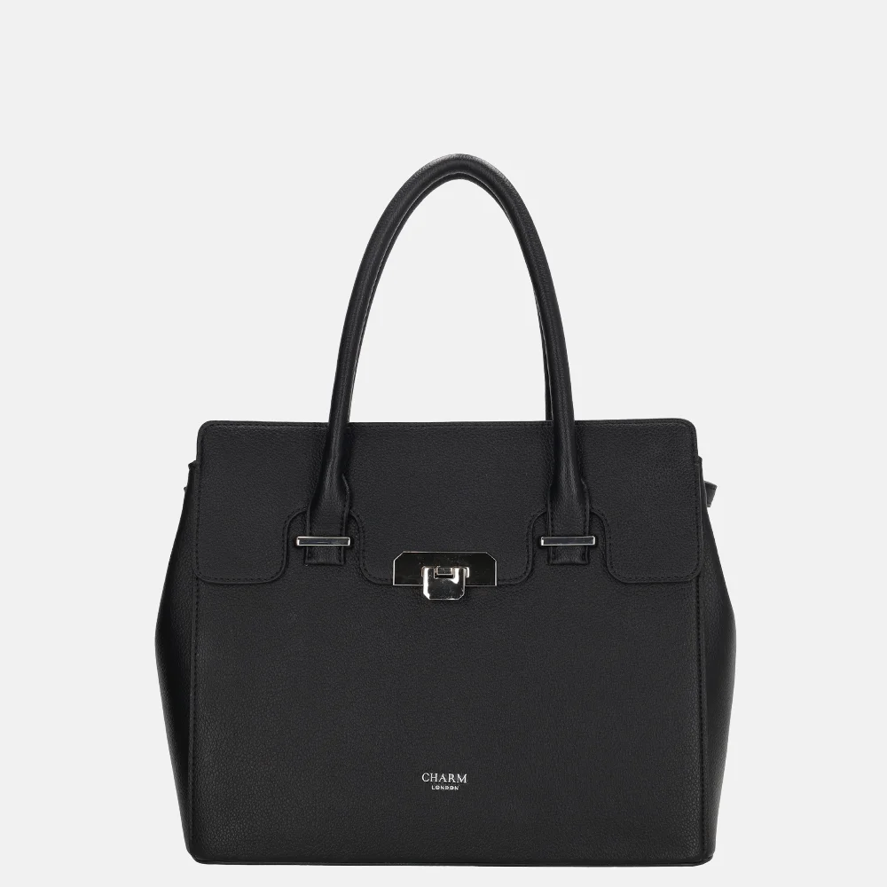 Charm London Soho handtas classic L zwart bij Duifhuizen