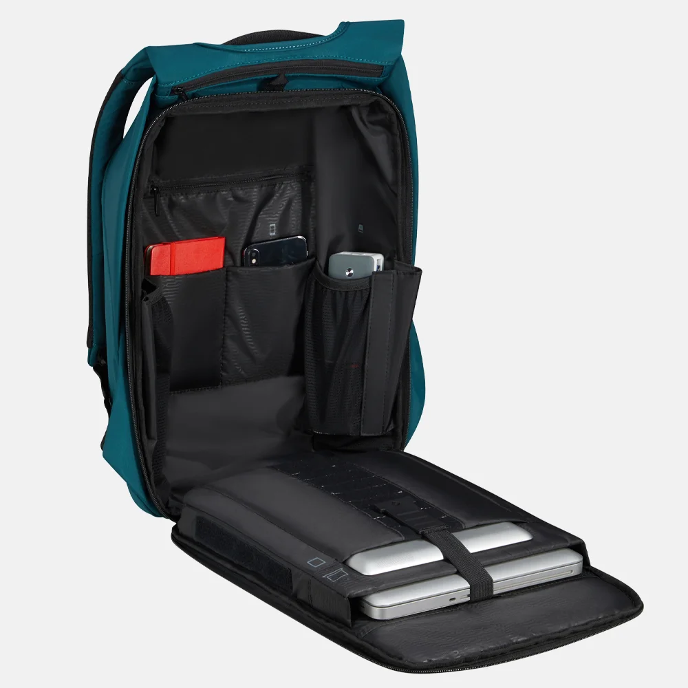 Samsonite Securipak 2.0 laptoprugzak 15.6 inch petrol bij Duifhuizen