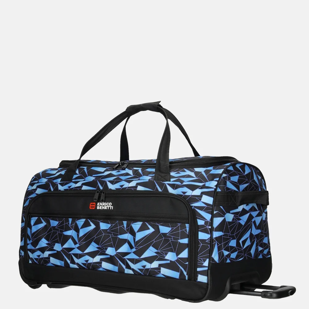 Enrico Benetti Santa Cruz wieltas 65cm black-aqua bij Duifhuizen