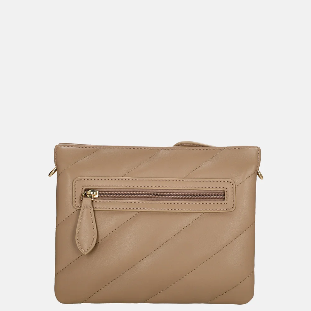 Charm London Via Dante crossbody tas taupe bij Duifhuizen