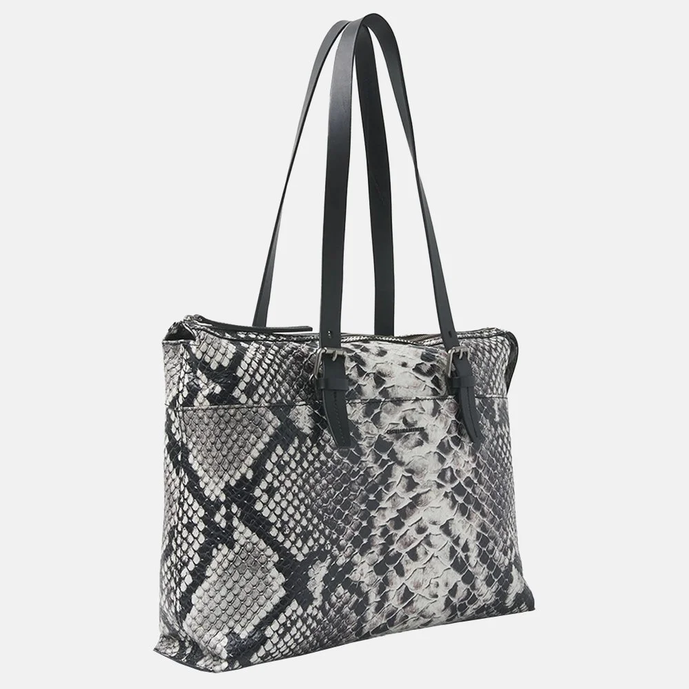 Castelijn en Beerens Verona Python limited edition laptoptas 15.6 inch python bij Duifhuizen