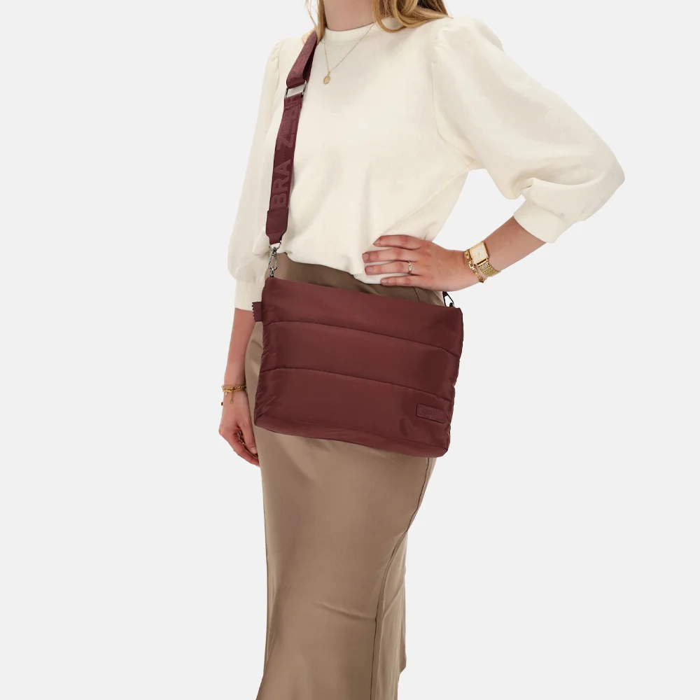 Zebra Trends crossbody tas bordeaux bij Duifhuizen