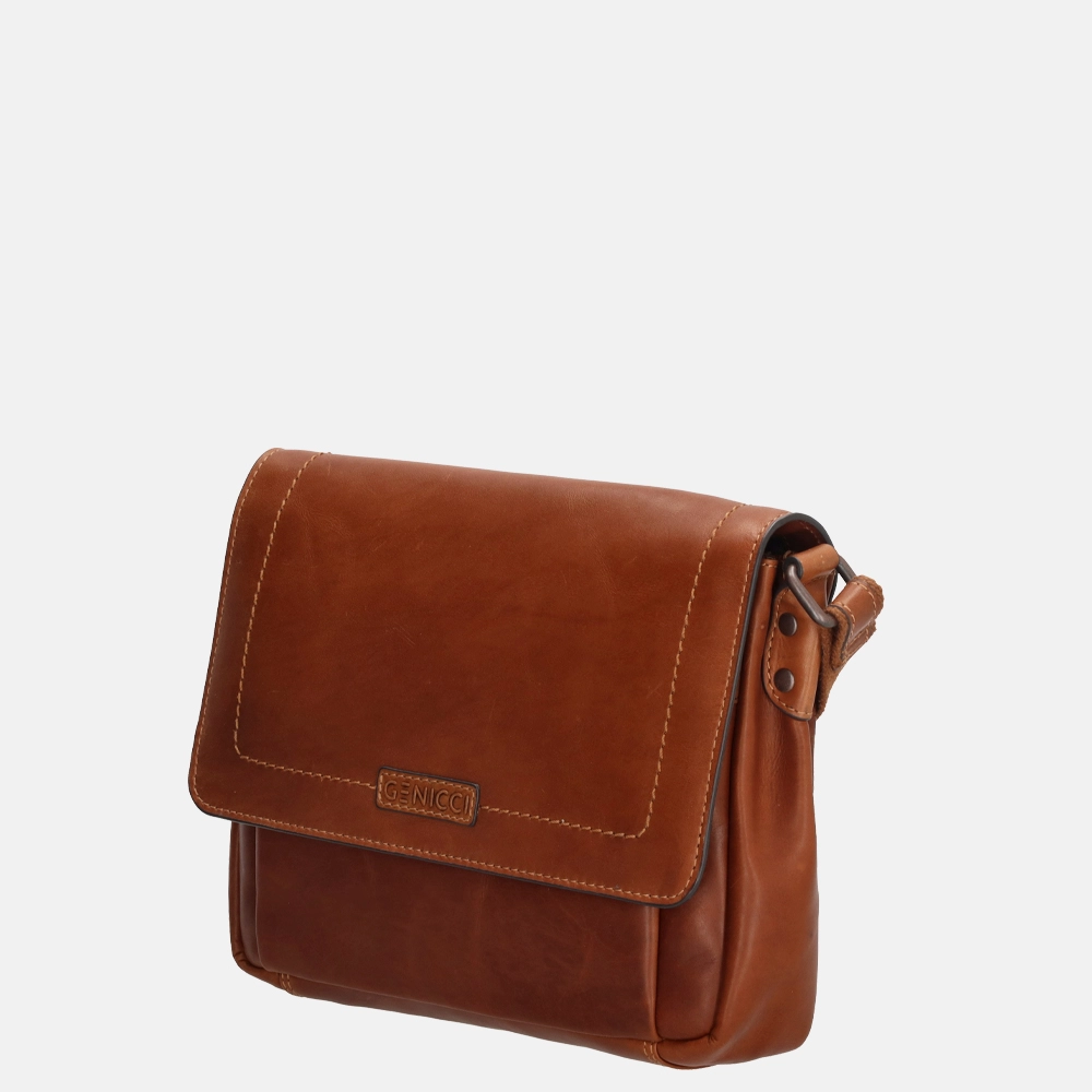 Genicci Christina crossbody tas cognac bij Duifhuizen