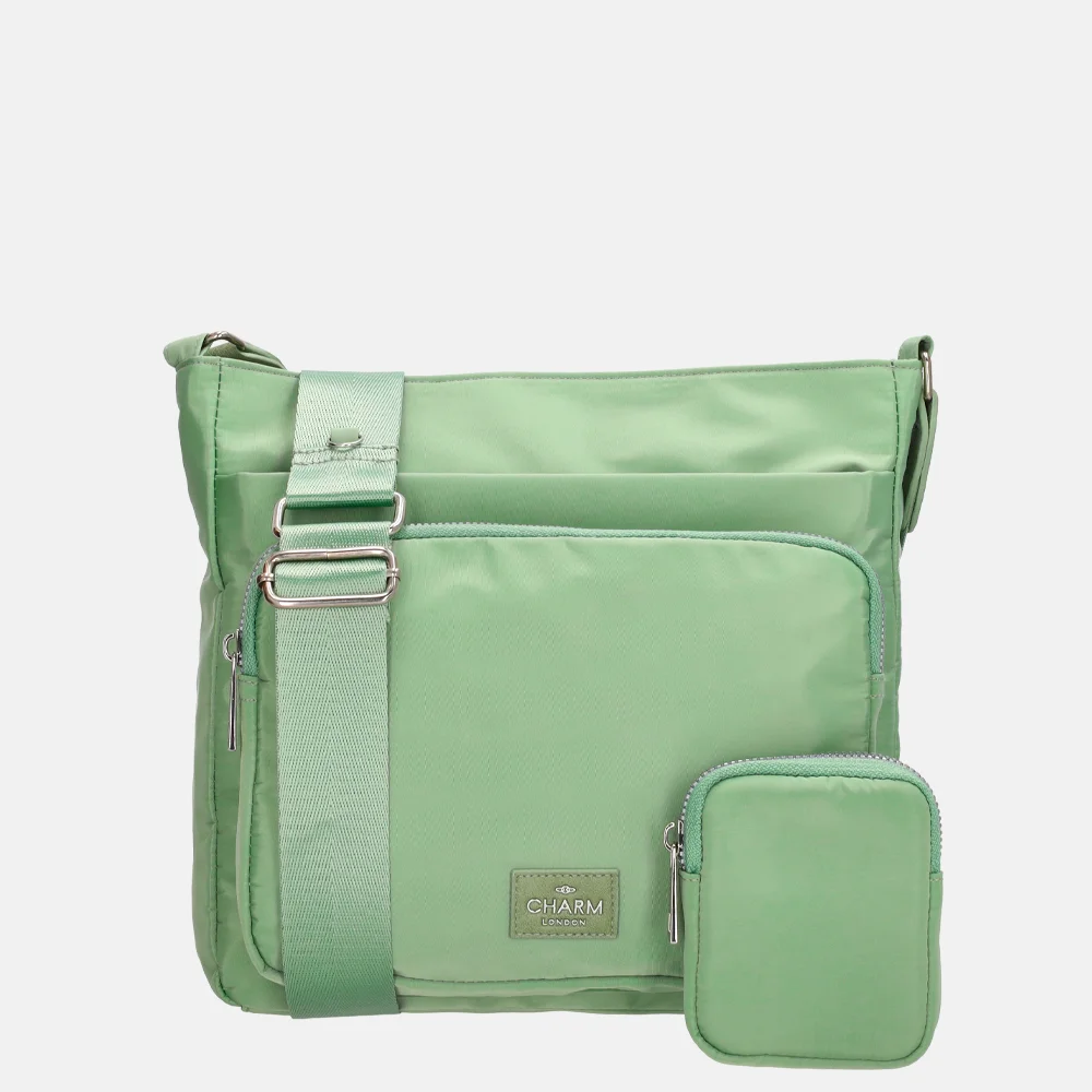 Charm London crossbody tas mint bij Duifhuizen