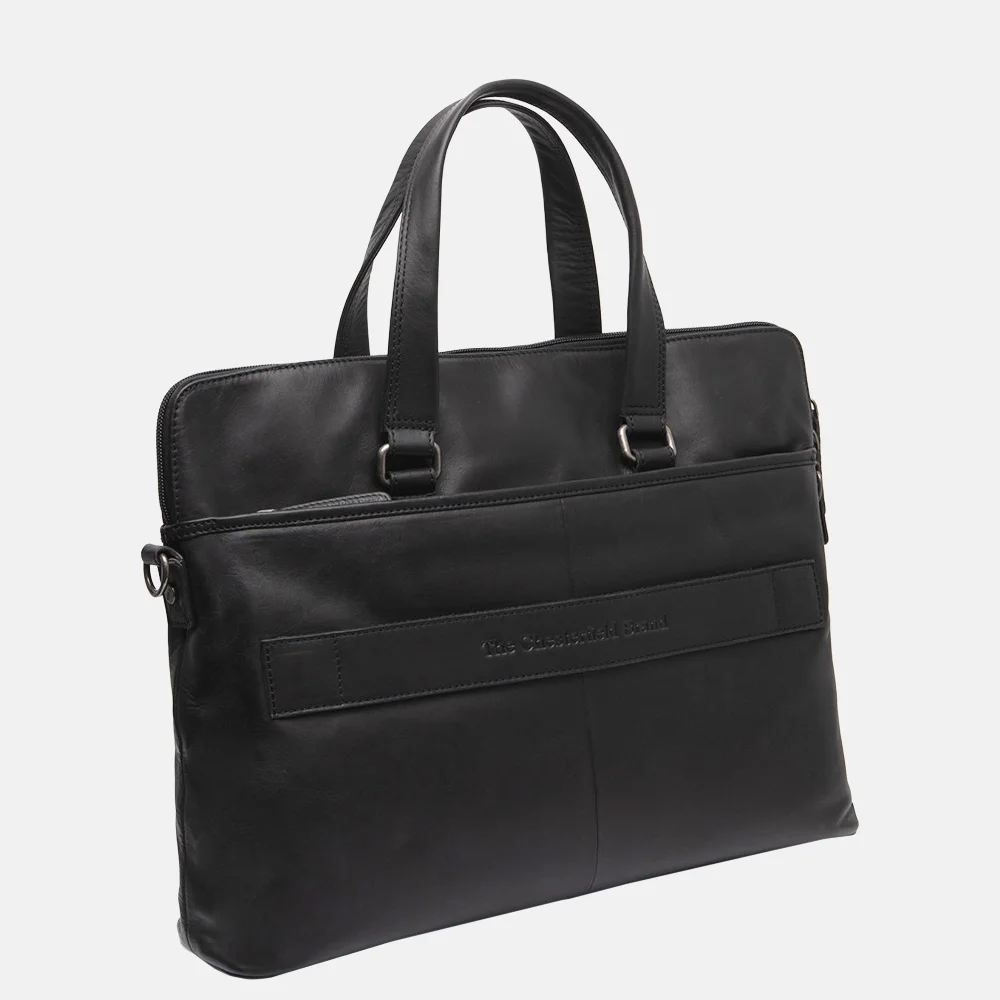 Chesterfield Elvas laptoptas 14 inch black bij Duifhuizen