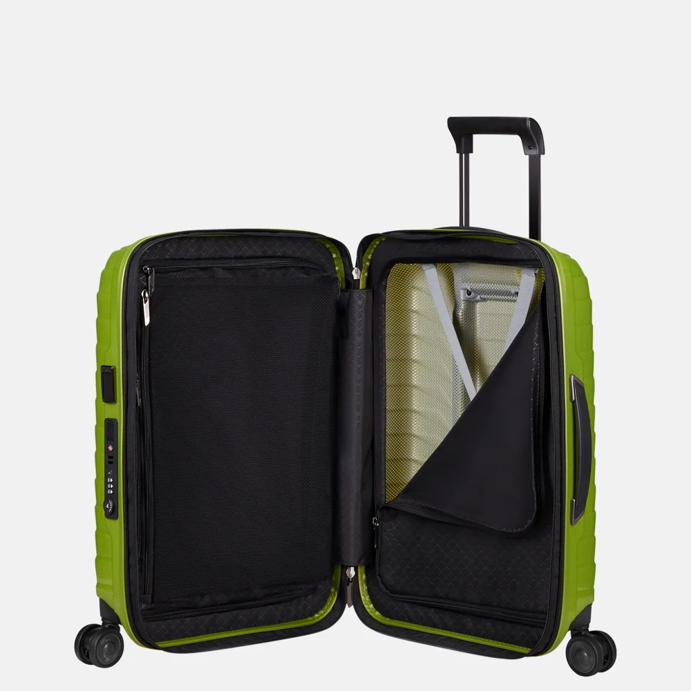 Samsonite Proxis expendable handbagage koffer 55 cm lime bij Duifhuizen