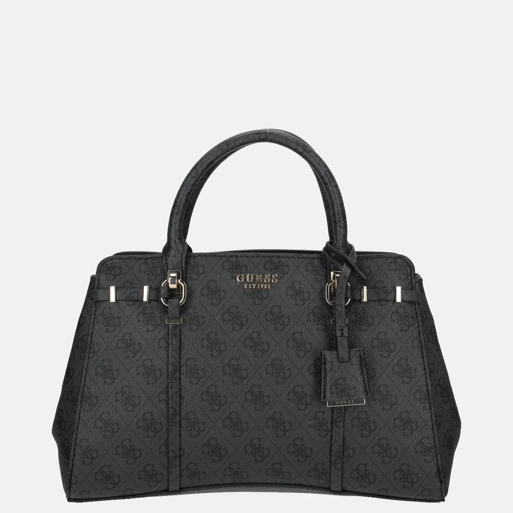 Guess Leona handtas coal logo bij Duifhuizen
