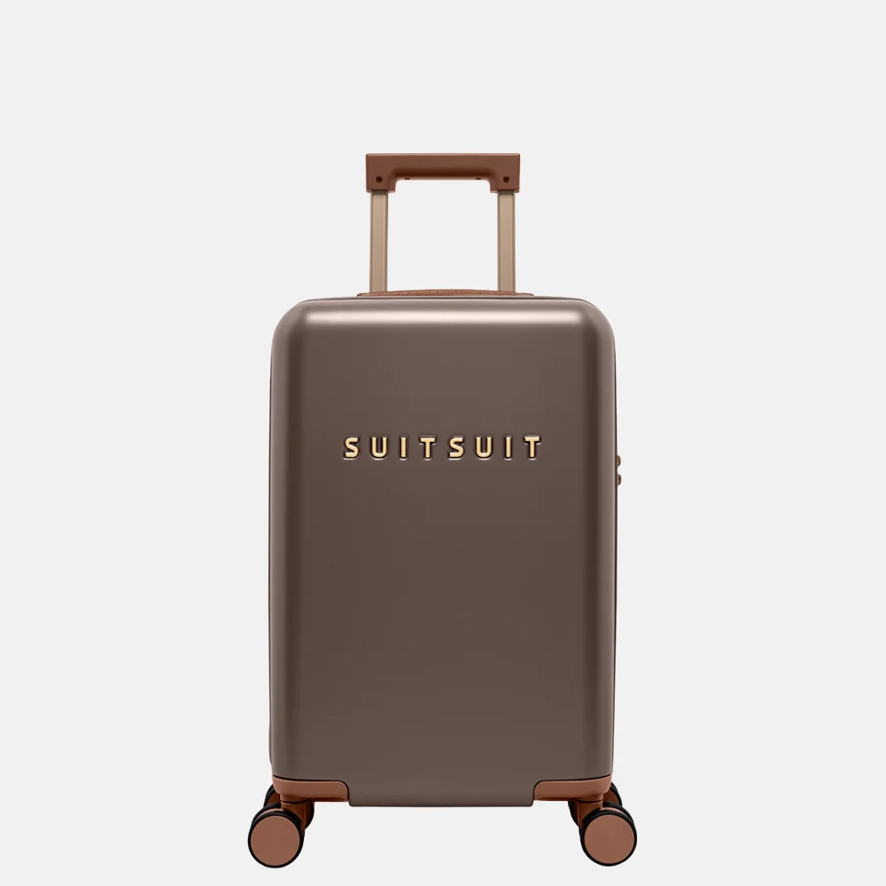 SUITSUIT Fab Seventies Special Edition handbagage koffer 55 cm chocolate brown bij Duifhuizen