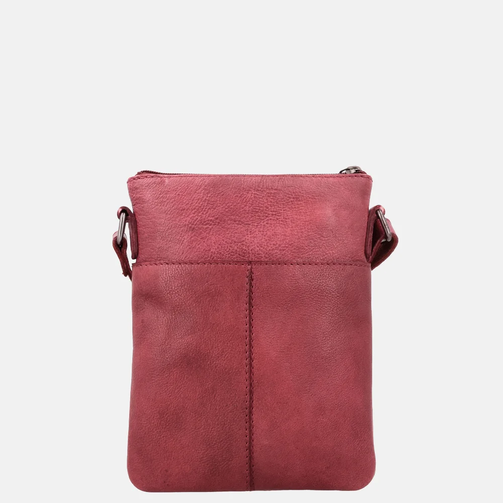 Hide & Stitches Redwood telefoontas studs wijnrood bij Duifhuizen