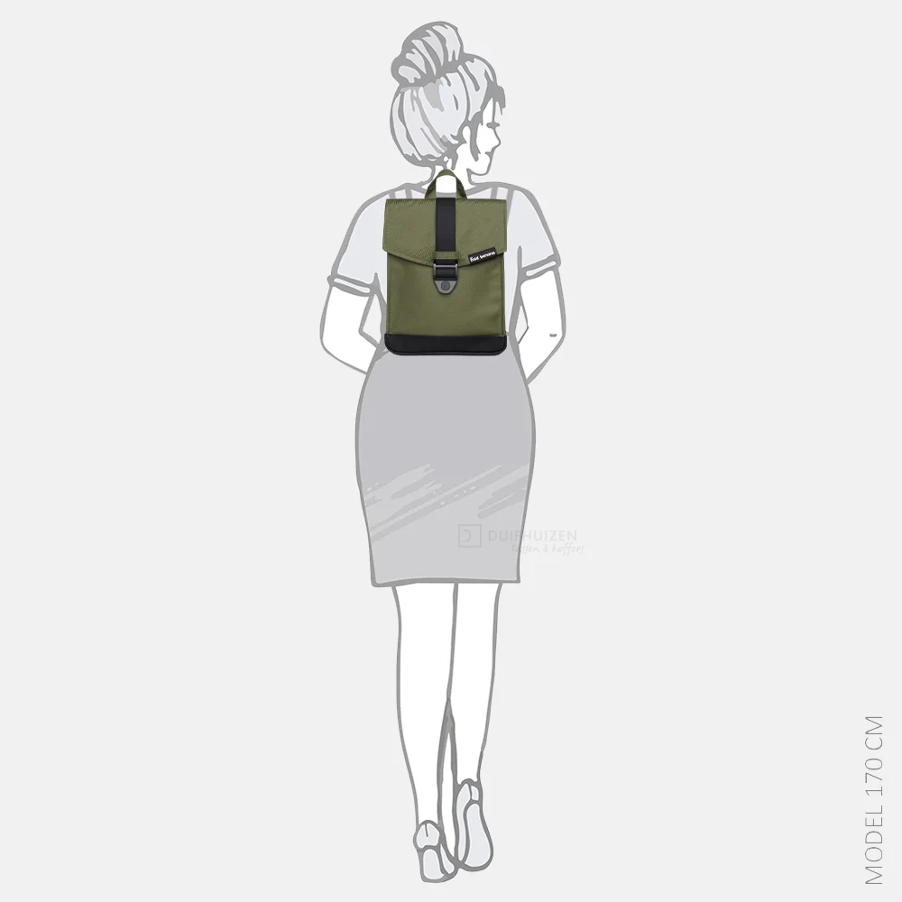 Bold Banana Envelope Mini rugzak army onyx bij Duifhuizen