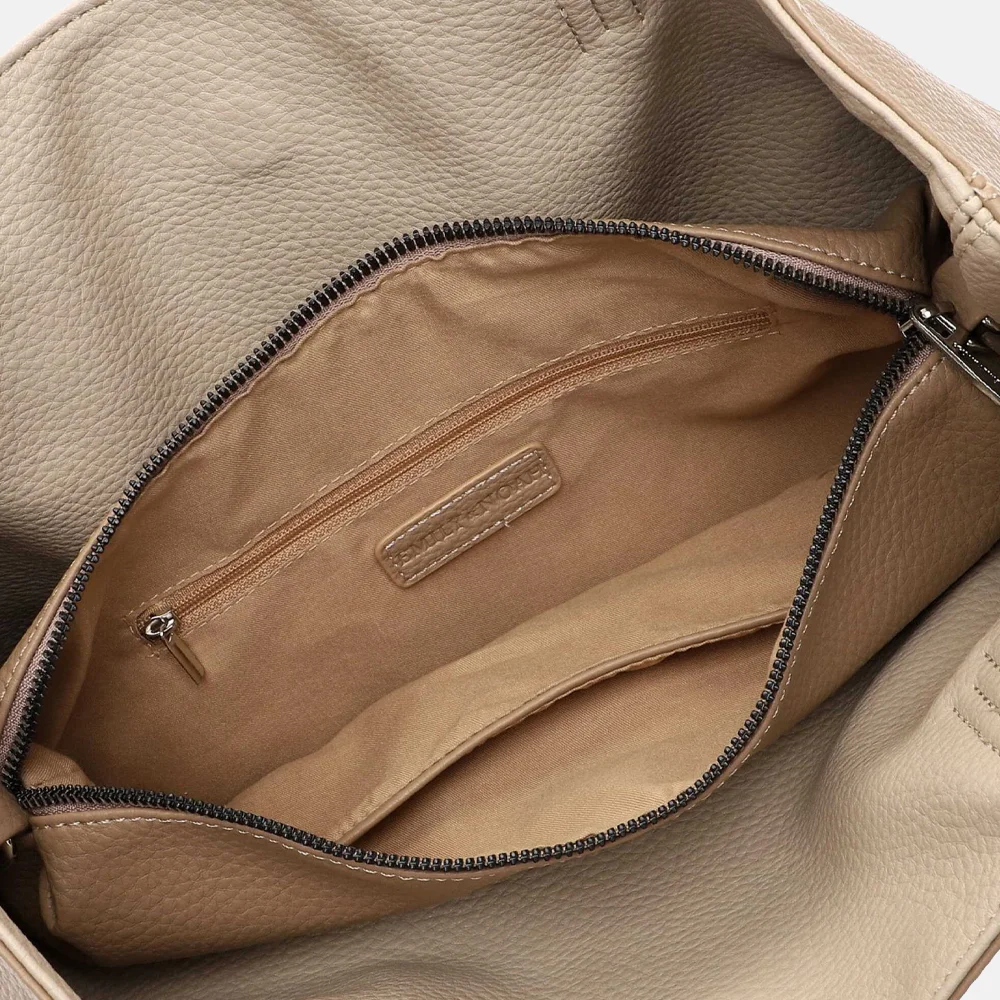 Emily & Noah Eva bag-in-bag shopper reversible taupe/creme bij Duifhuizen