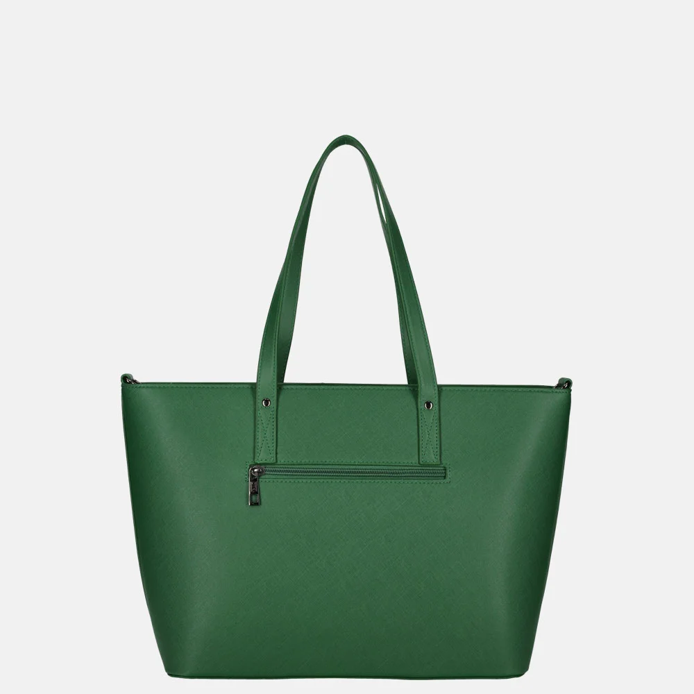 Duifhuizen Saffiano shopper M papegaai groen bij Duifhuizen