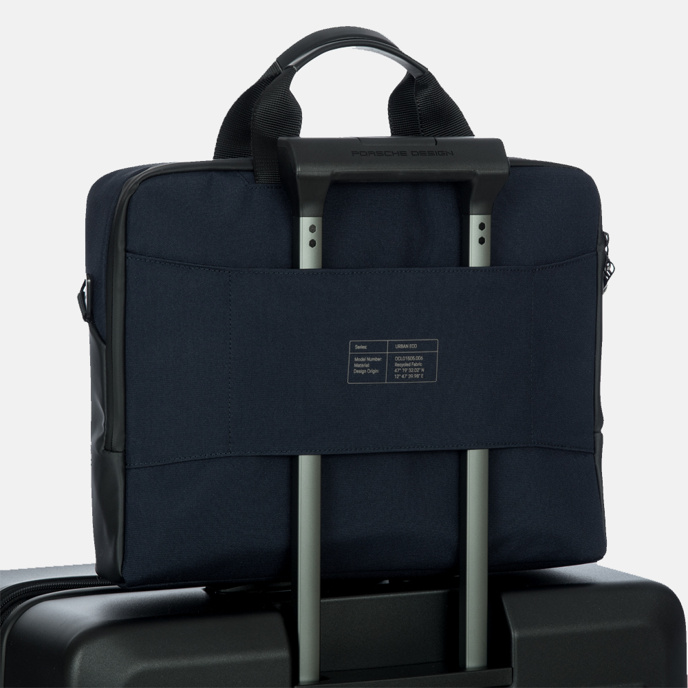 Porsche Design Urban Eco laptoptas M 13 inch blue bij Duifhuizen