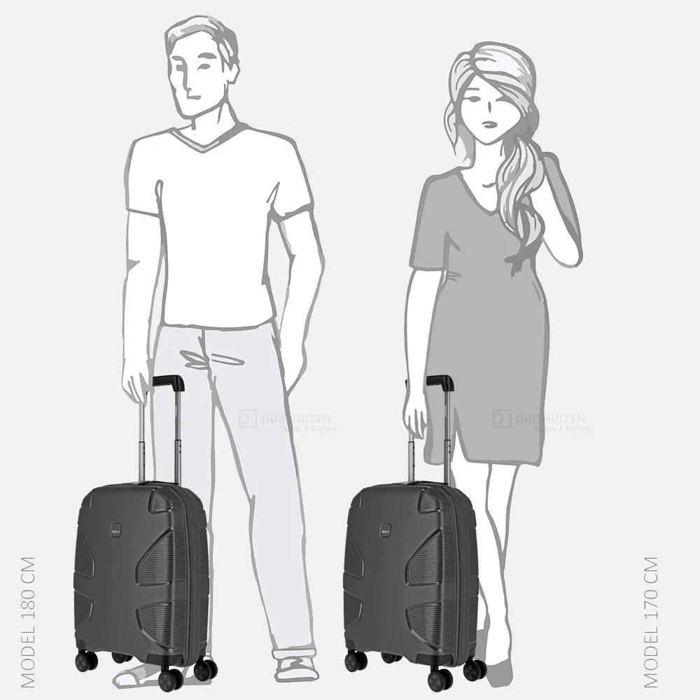 Impackt Spinner koffer 55 cm iron grey bij Duifhuizen