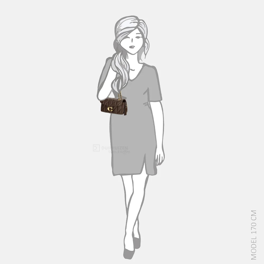 Coach Tabby Quilted crossbody tas 20'  maple  bij Duifhuizen