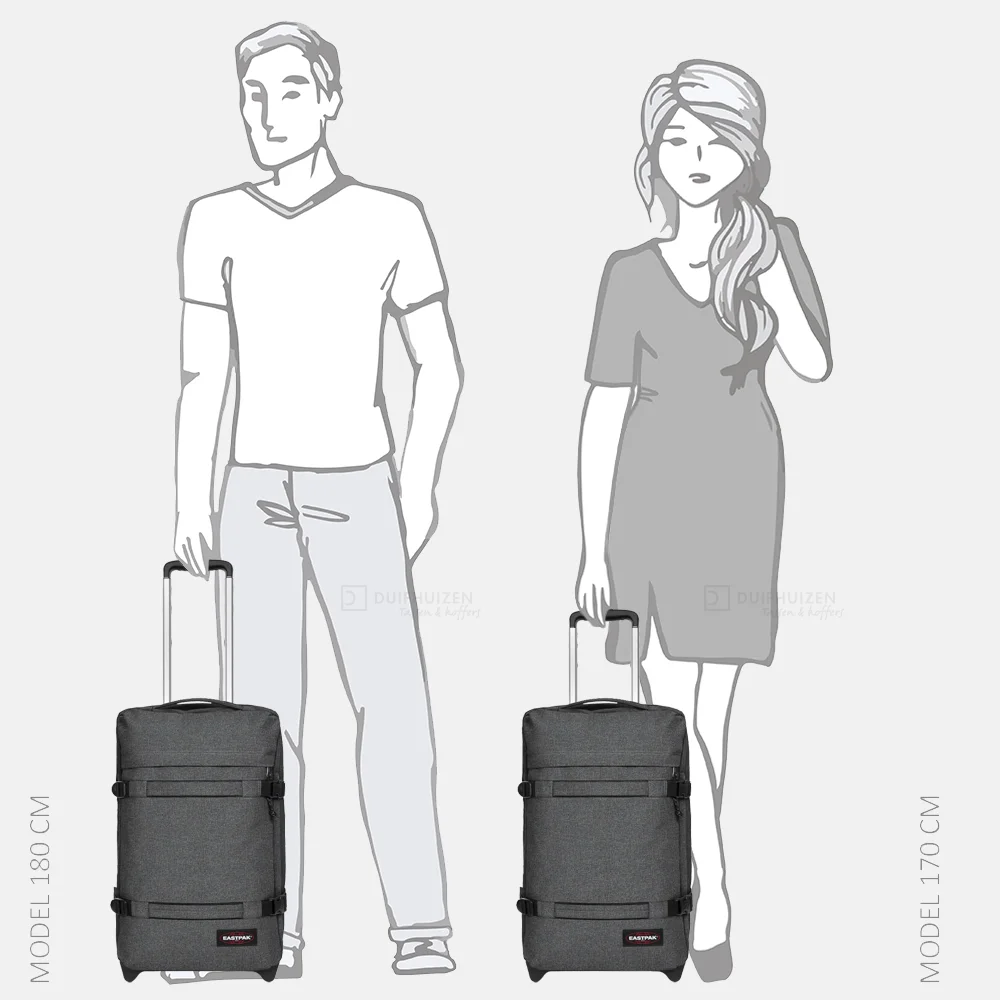 Eastpak Transit'R reistas S black denim bij Duifhuizen