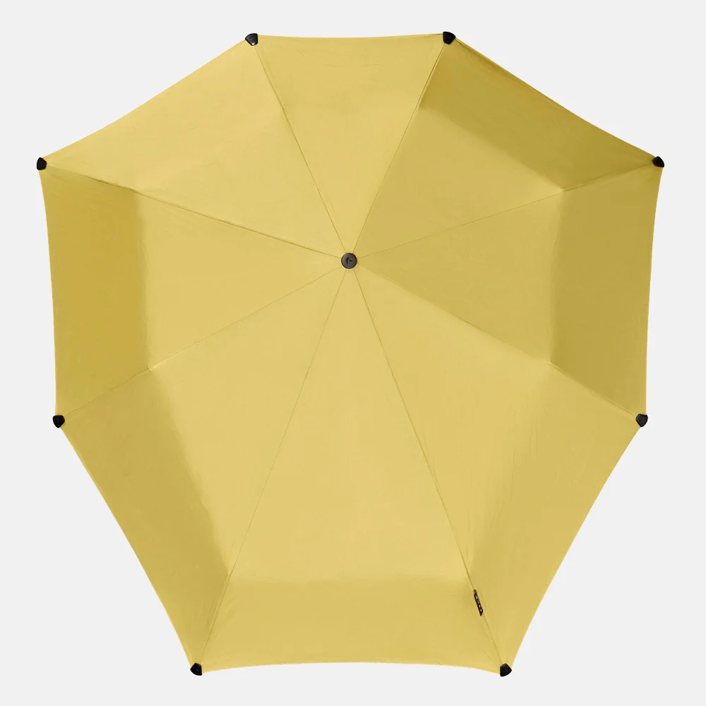 Senz automatic foldable stormparaplu dusky citron bij Duifhuizen