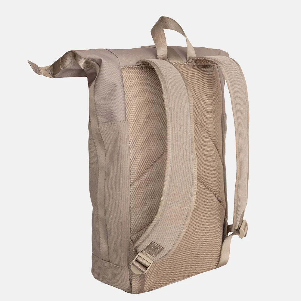 New Rebels New York rugzak rolltop 13 inch taupe bij Duifhuizen