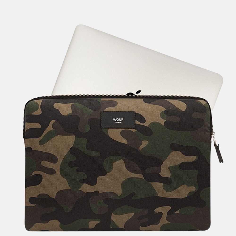 WOUF laptophoes 13 inch Camouflage bij Duifhuizen