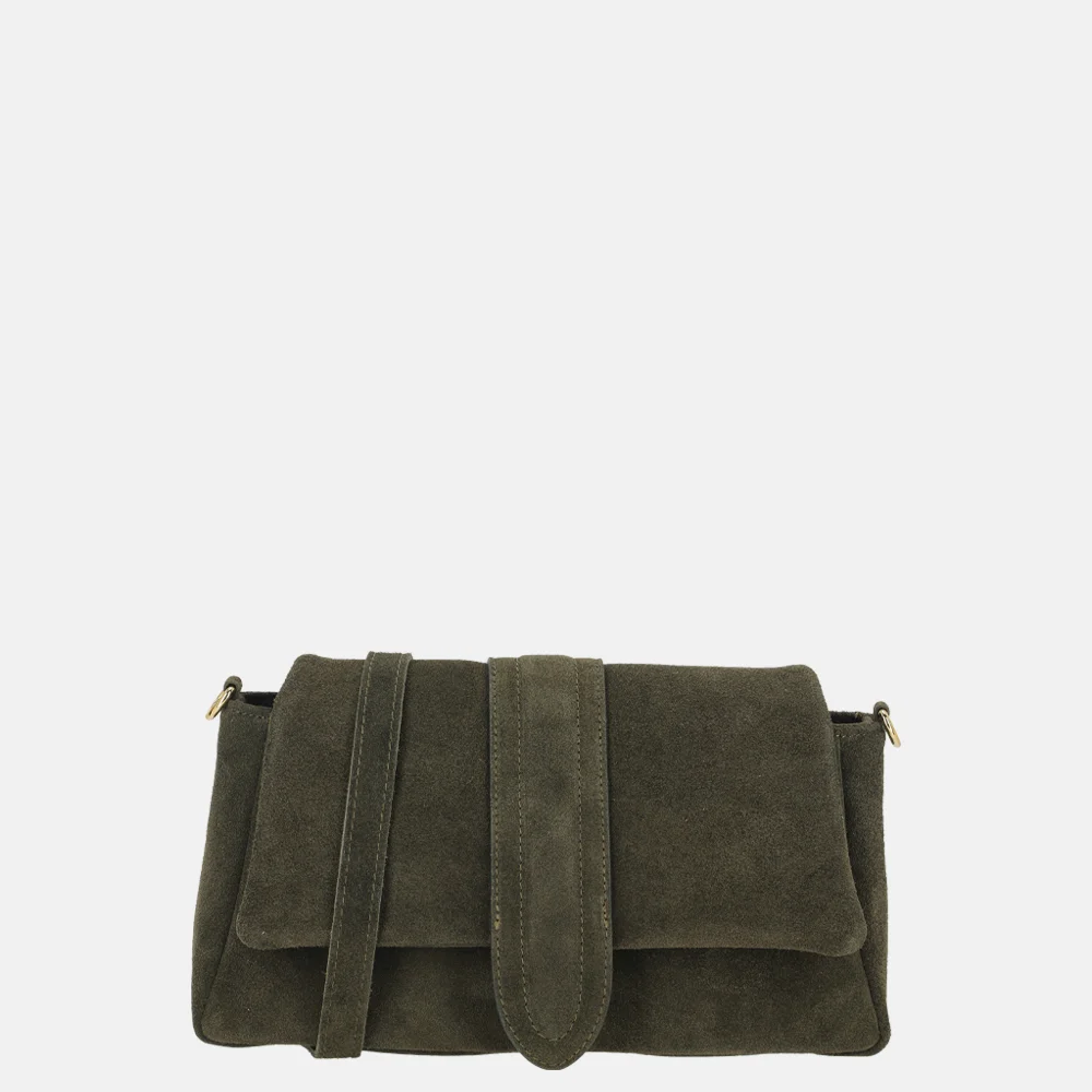 Charm London overslag schoudertas olijfgroen