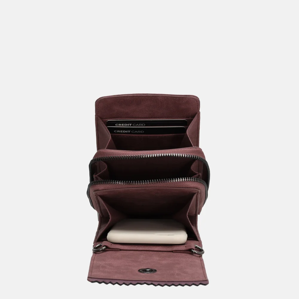 Zebra Trends telefoontas bordeaux rood bij Duifhuizen