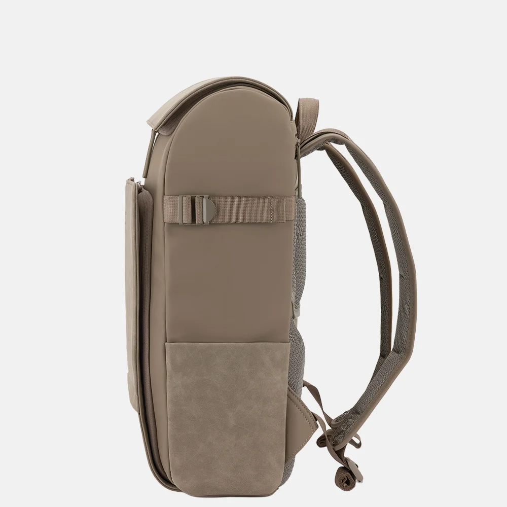 Kapten & Son Bali laptoprugzak L 15 inch walnut bij Duifhuizen