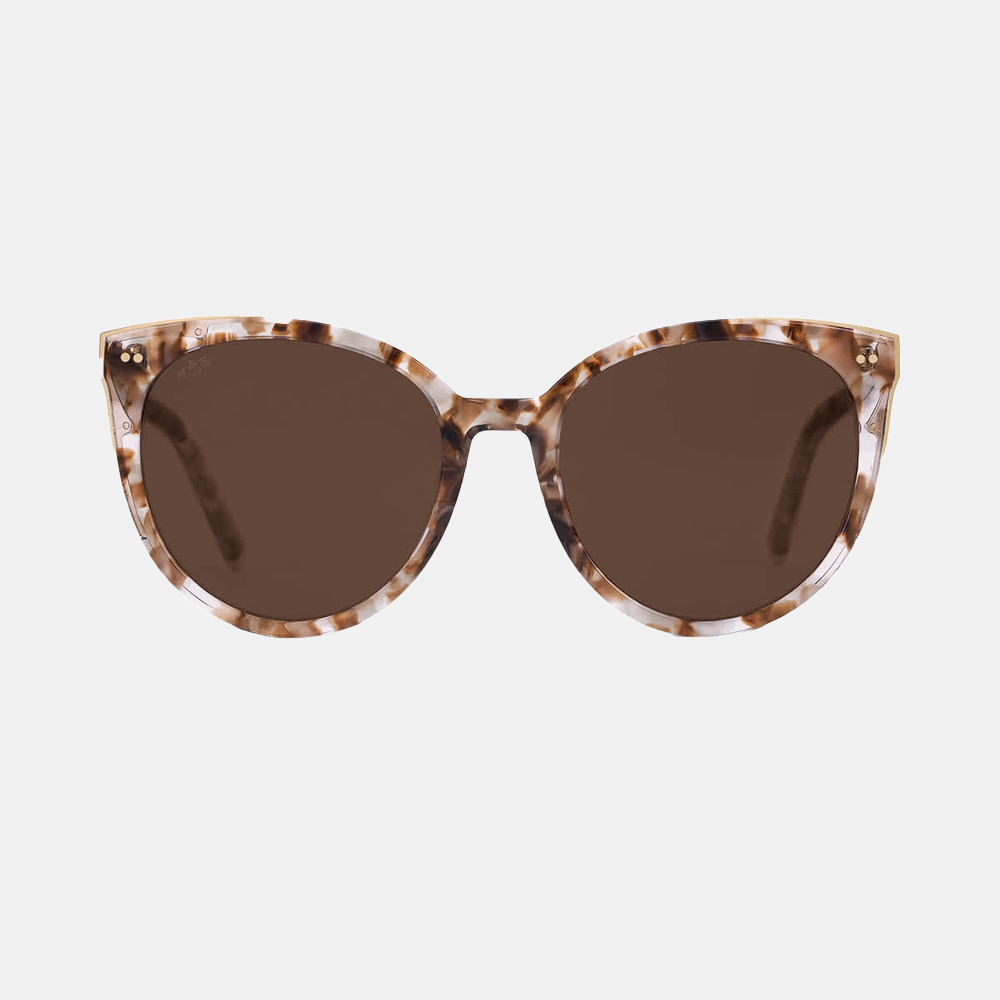 Kapten & Son Manhattan zonnebril toffee tortoise brown bij Duifhuizen