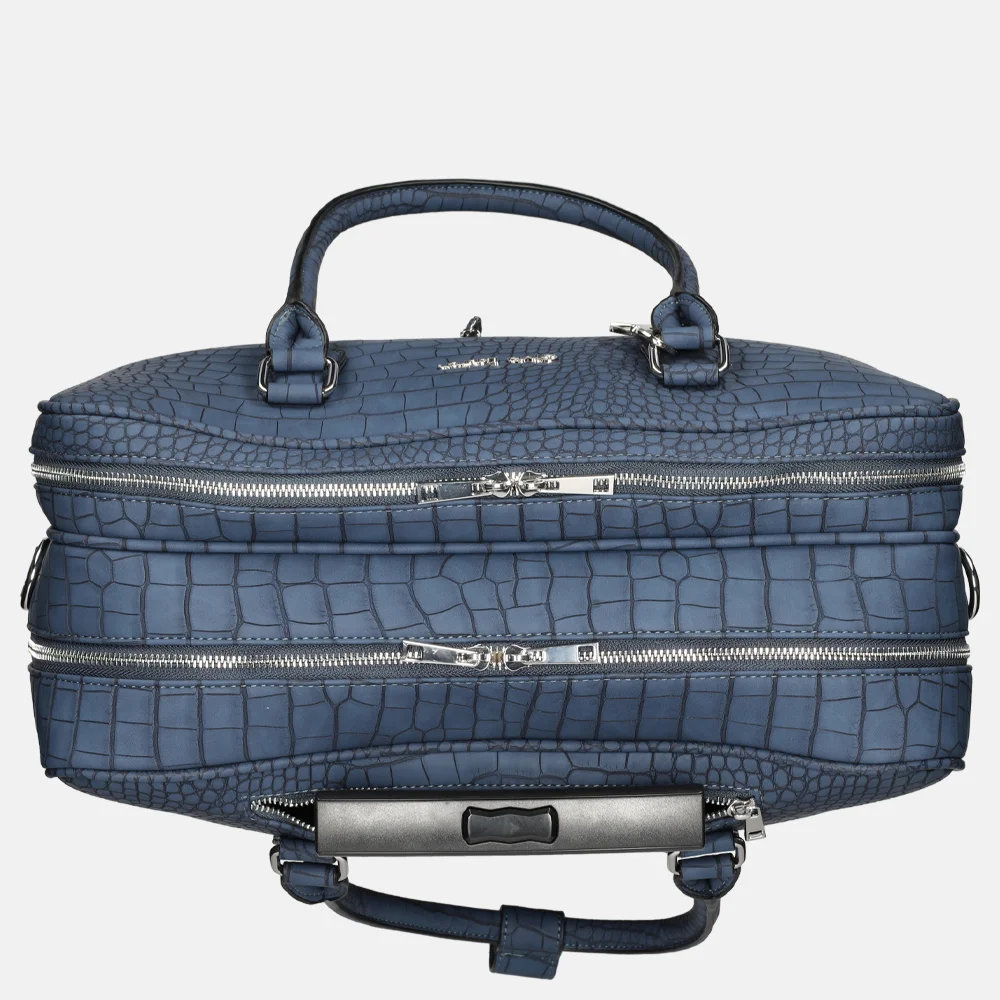 Olivia Lauren Octavia business trolley blauw bij Duifhuizen
