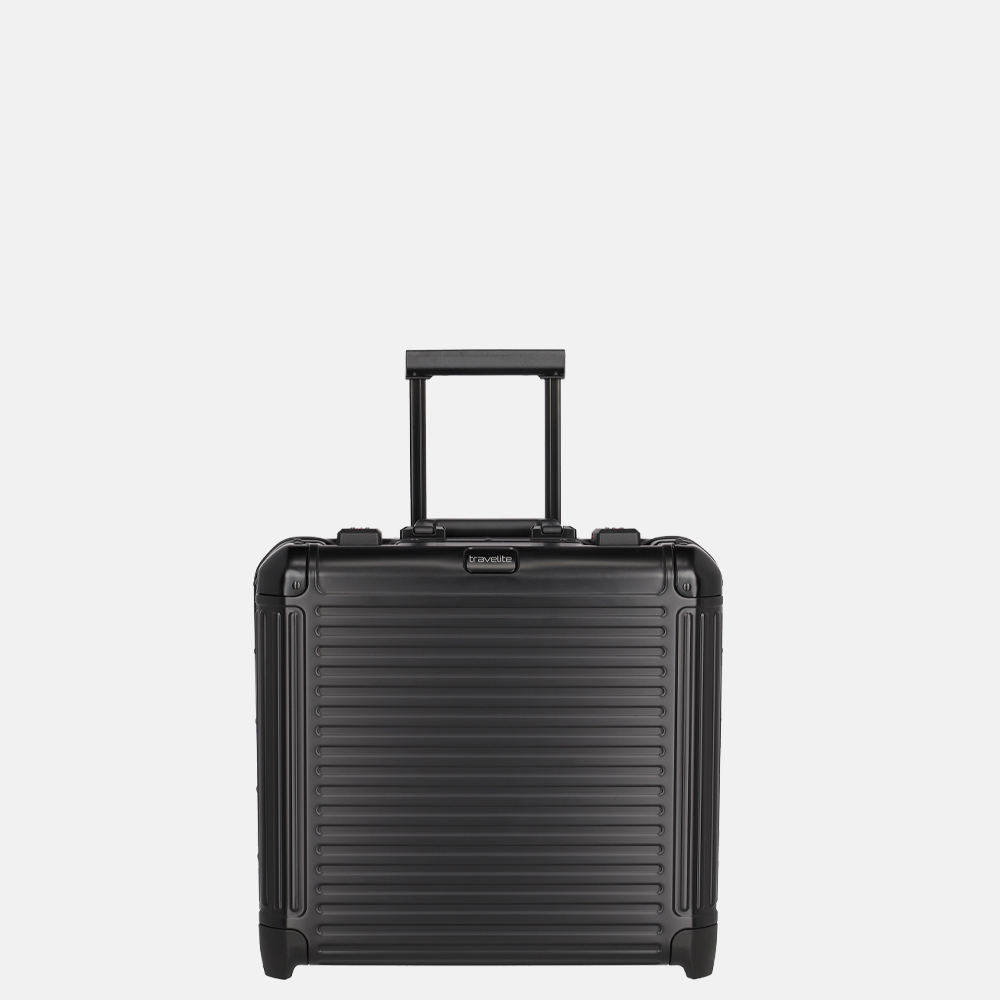 Travelite business trolley 15.6 inch black bij Duifhuizen