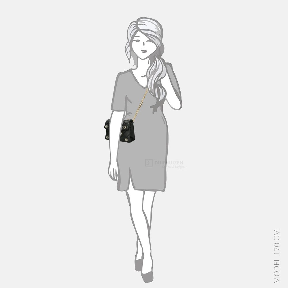 Kurt Geiger Kensington Bag Eye schoudertas medium black bij Duifhuizen
