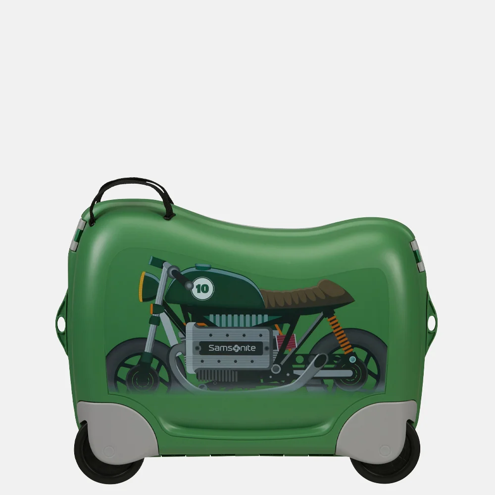 Samsonite Dream2go Ride-On kinderkoffer motorbike groen bij Duifhuizen