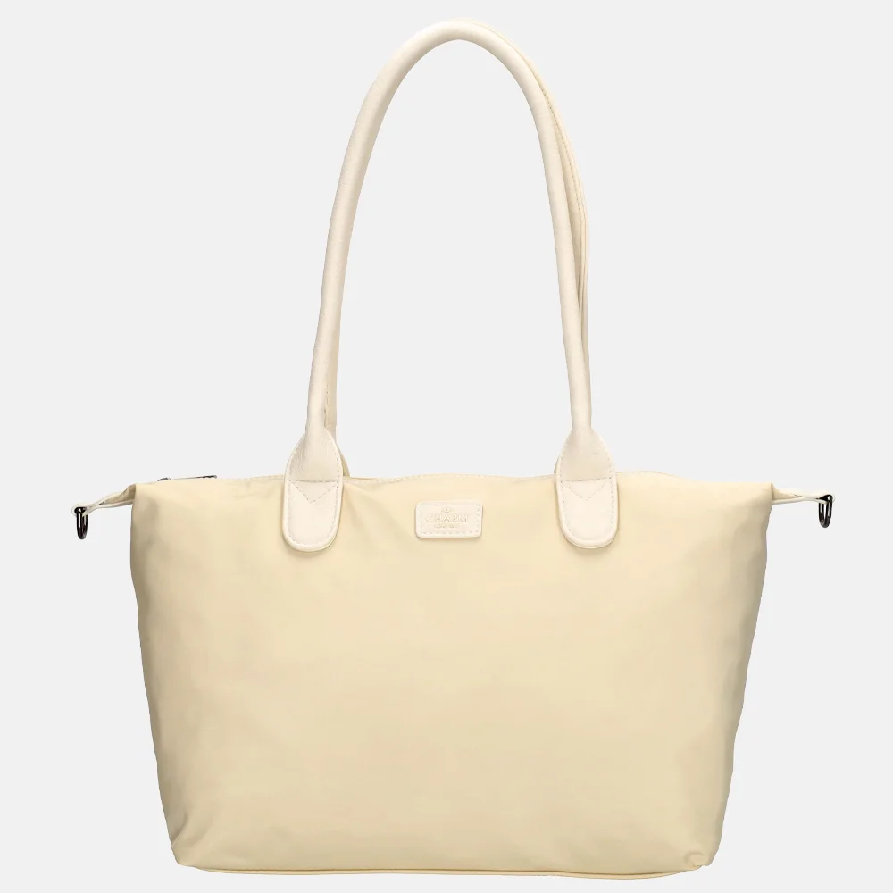 Charm London Buckingham Mono shopper M creme bij Duifhuizen