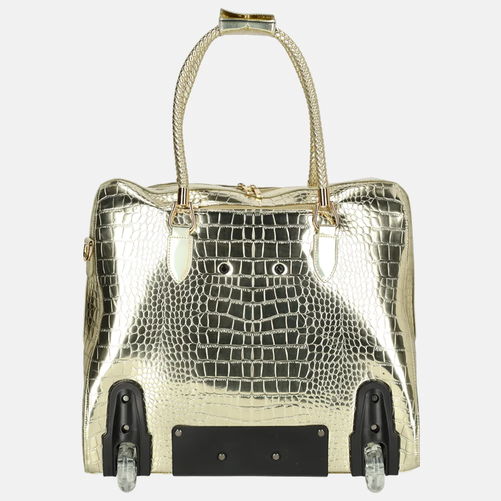 Olivia Lauren business trolley 17 inch gold bij Duifhuizen