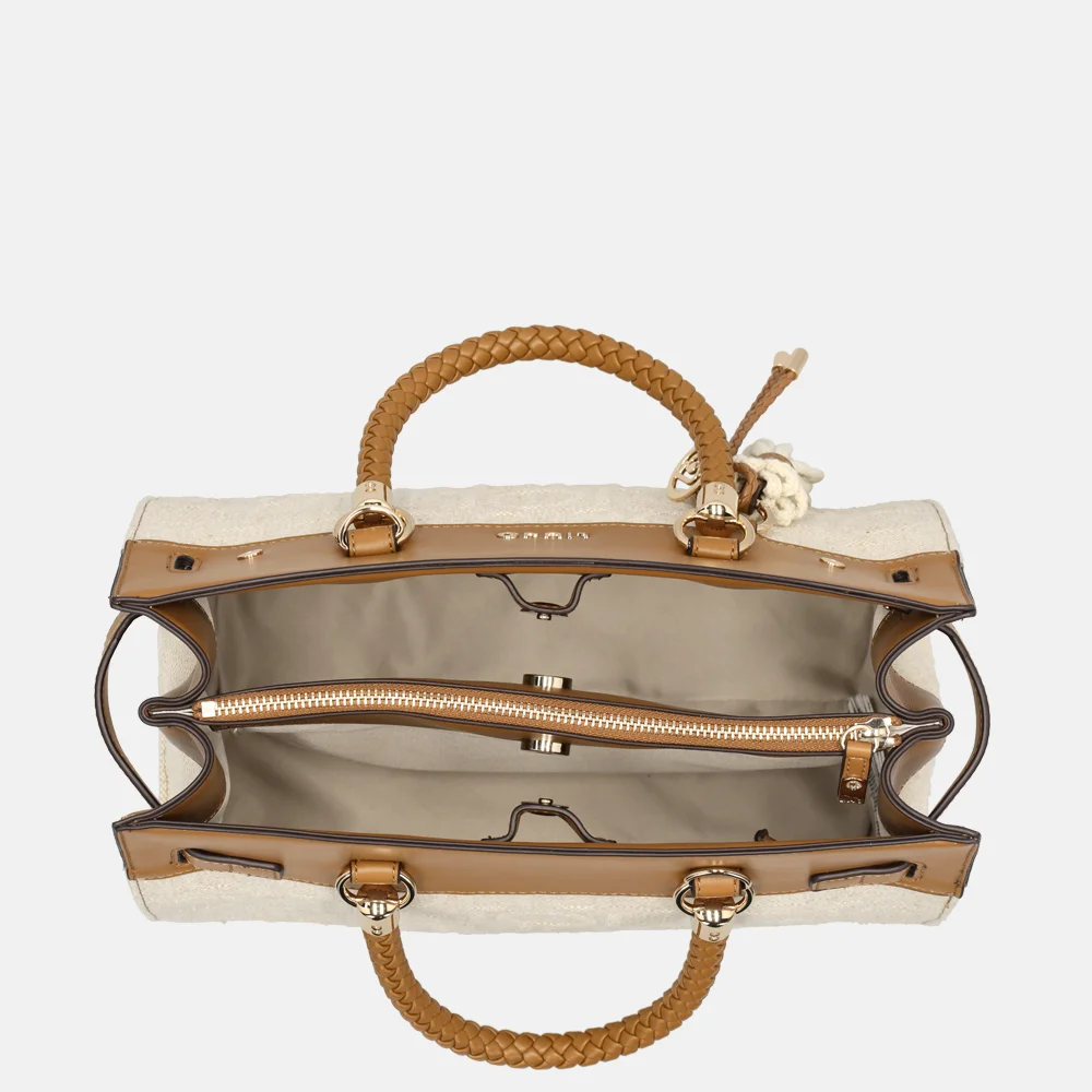 Liu Jo Manhattan tote shopper bedrukt M naturale bij Duifhuizen