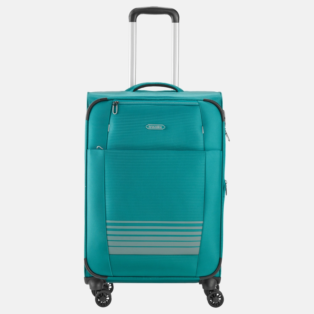 Travelite Seaside expandable koffer 65 cm petrol