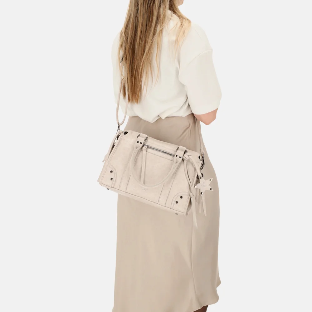 Charm London Berlin handtas M creme bij Duifhuizen