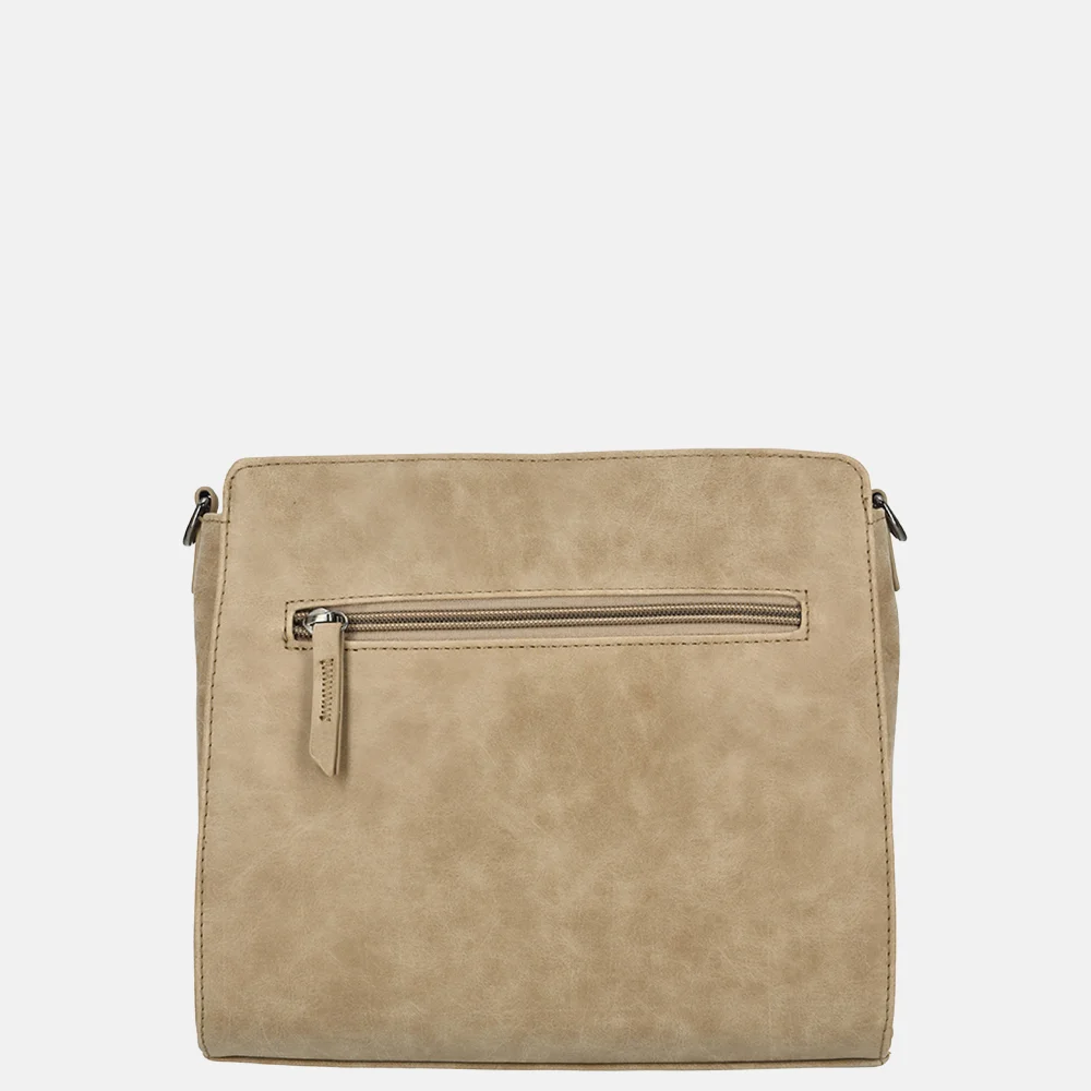 Enrico Benetti Stacey crossbody tas middentaupe bij Duifhuizen