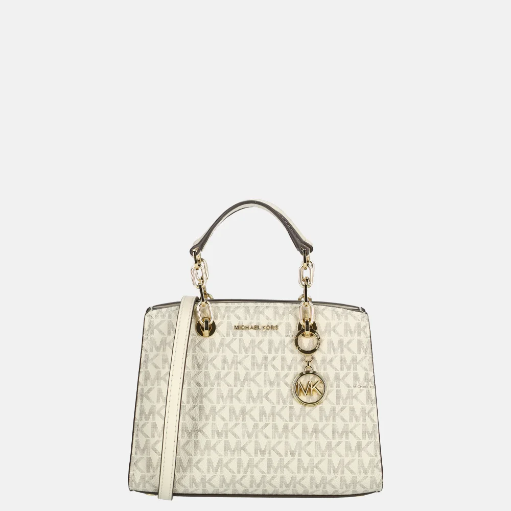 Michael Kors Cynthia crossbody tas XS van/cream bij Duifhuizen